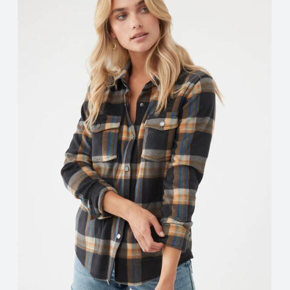 O’Neill | Zuma Superfleece Shacket Plaid Button Up Fleece Jacket | Size	XXL - Picture 1 of 16